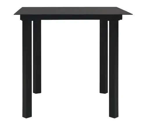 3-Daļīgs Dārza Mēbeļu Komplekts, Pvc Rotangpalma, Melns Vidaxl