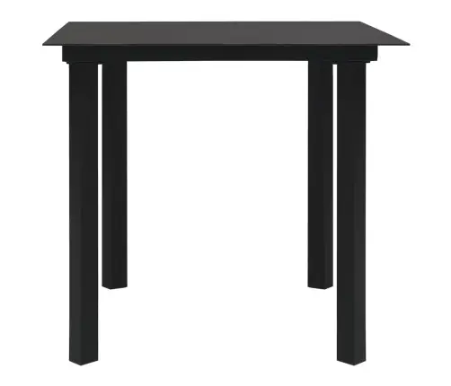 5-Daļīgs Dārza Mēbeļu Komplekts, Melns, Pvc Rotangpalma Vidaxl