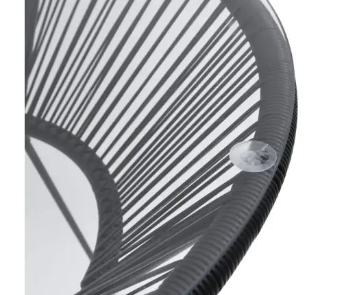 3-Daļīgs Dārza Mēbeļu Komplekts, Pvc Rotangpalma, Melns Vidaxl