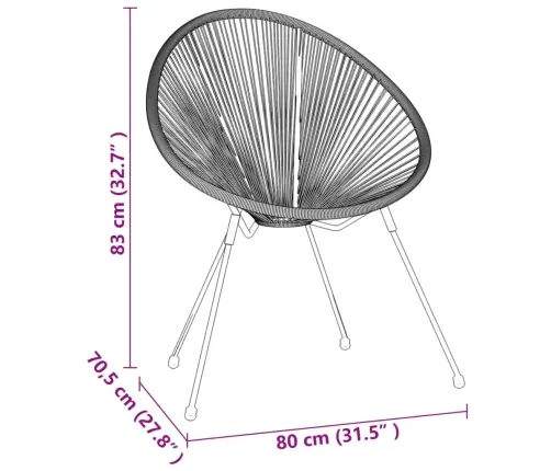 3-Daļīgs Dārza Mēbeļu Komplekts, Pvc Rotangpalma, Melns Vidaxl