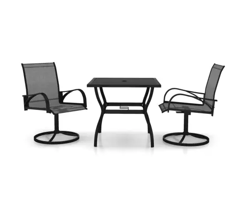 Sodo Valgomojo Komplektas, 3 Dalių, Tekstilenas Ir Plienas