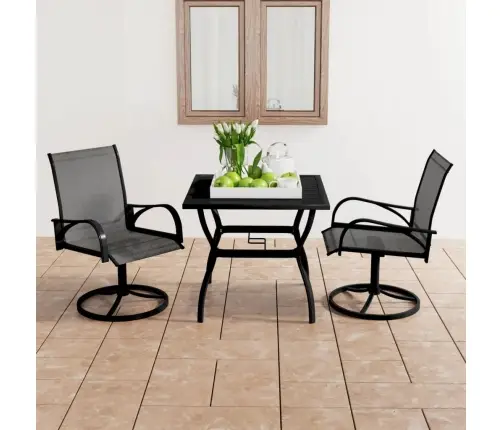 Sodo Valgomojo Komplektas, 3 Dalių, Tekstilenas Ir Plienas