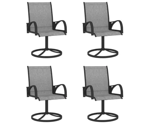 5-Daļīgs Dārza Mēbeļu Komplekts, Tekstilēns, Tērauds Vidaxl