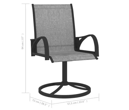 7-Daļīgs Dārza Mēbeļu Komplekts, Tekstilēns, Tērauds Vidaxl