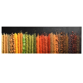 Virtuves Paklājs, Mazgājams, Apdruka Ar Garšvielām, 60X300 Cm Vidaxl
