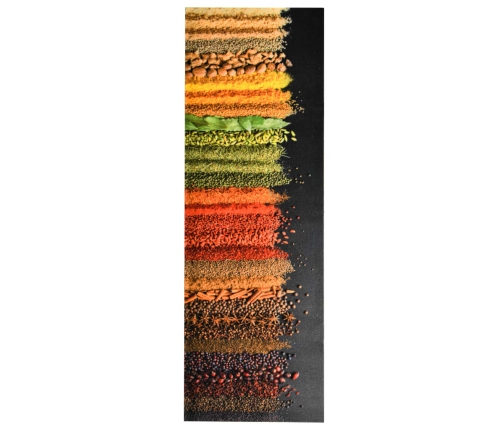 Virtuves Paklājs, Mazgājams, Apdruka Ar Garšvielām, 60X300 Cm Vidaxl
