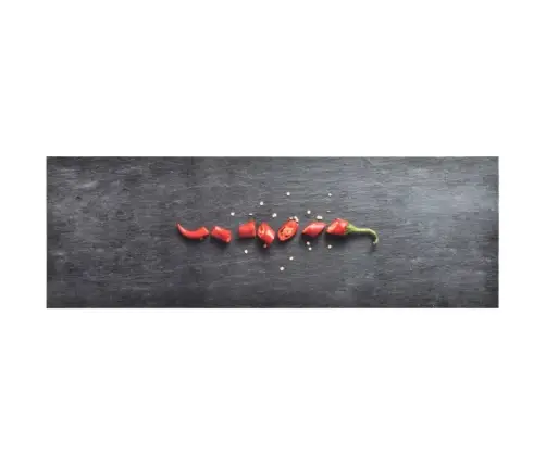 Virtuves Paklājs, Mazgājams, Apdruka Ar Piparu, 45X150 Cm Vidaxl