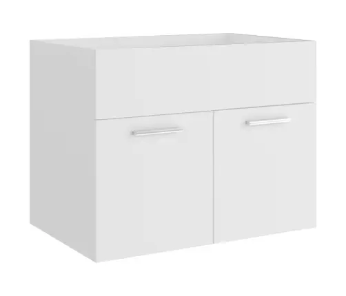 Vonios Kambario Komplektas, 2 Dalių, Baltas, Apdirbta Mediena