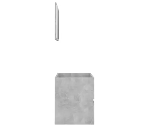 2-Osaline Vannitoa Mööblikomplekt, Betoonhall, Tehispuit