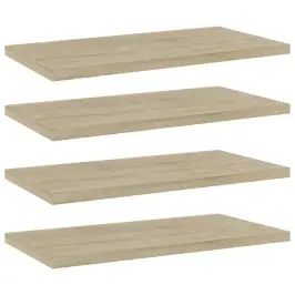 Plauktu Dēļi, 4 Gab., Ozolkoka, 40X20X1,5 Cm, Inženierijas Koks Vidaxl