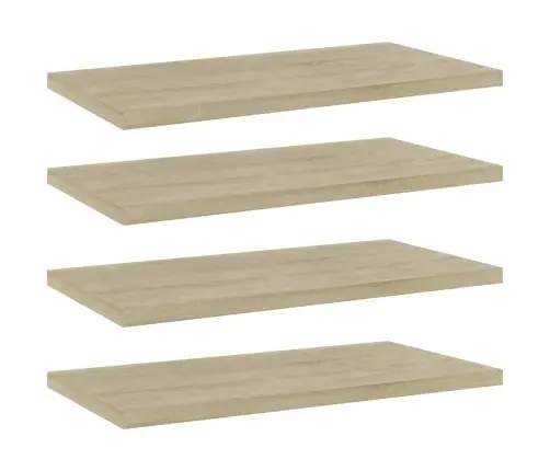 Plauktu Dēļi, 4 Gab., Ozolkoka, 40X20X1,5 Cm, Inženierijas Koks Vidaxl