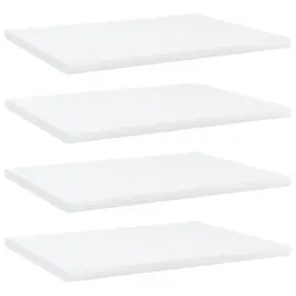 Plauktu Dēļi, 4 Gab., Balti, 40X30X1,5 Cm, Inženierijas Koks Vidaxl