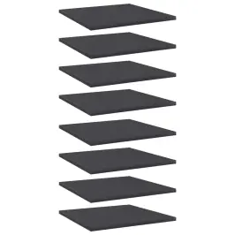 Plauktu Dēļi, 8 Gab., Pelēki, 40X40X1,5 Cm, Inženierijas Koks Vidaxl