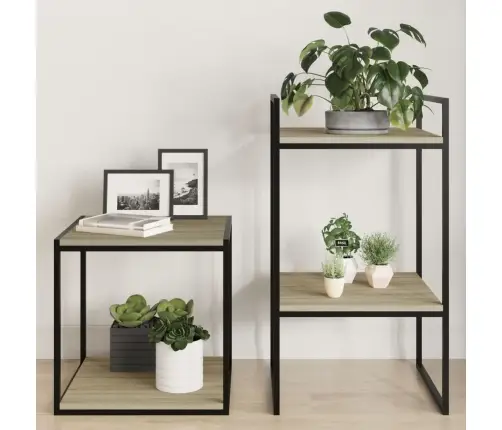 Plauktu Dēļi, 4 Gab., Ozolkoka, 40X40X1,5 Cm, Skaidu Plāksne Vidaxl