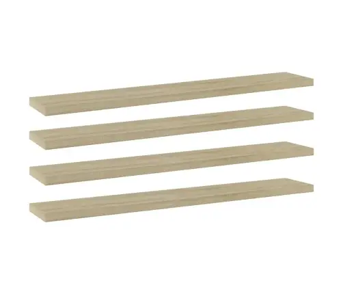 Riiuliplaadid 4 Tk, Sonoma Tamm, 60X10X1,5 cm Puitlaastplaat