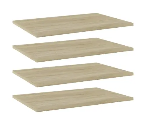 Riiuliplaadid 4 Tk, Sonoma Tamm, 60X40X1,5 cm Tehispuit