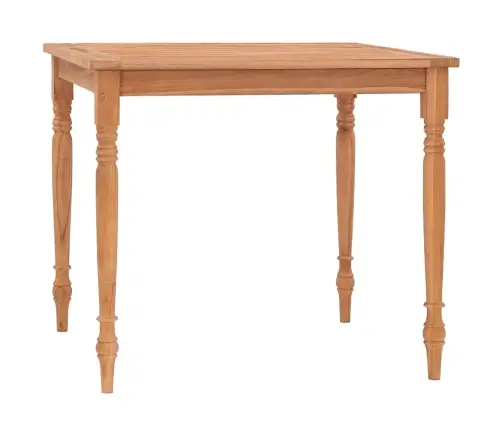 Galds, 85X85X75 Cm, Masīvs Tīkkoks Vidaxl