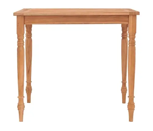 Galds, 85X85X75 Cm, Masīvs Tīkkoks Vidaxl