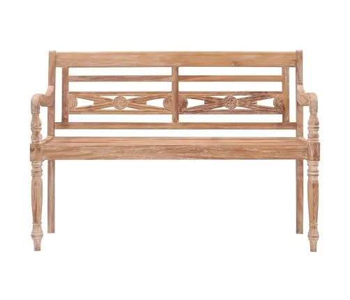 Sols, 120 Cm, Balsināts, Masīvs Tīkkoks Vidaxl