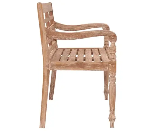 Sols, 120 Cm, Balsināts, Masīvs Tīkkoks Vidaxl