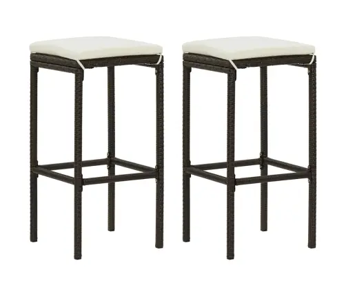 3-Daļīgs Dārza Mēbeļu Komplekts Ar Matračiem, Pe Rotangpalma Vidaxl