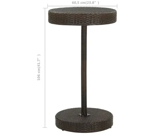 3-Daļīgs Dārza Mēbeļu Komplekts Ar Matračiem, Pe Rotangpalma Vidaxl