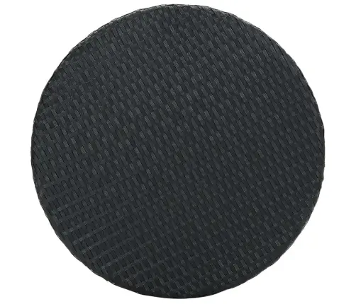 3-Osaline Aiamööblikomplekt Patjadega, Polürotang, Must