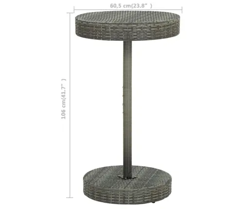 3-Daļīgs Dārza Bāra Mēbeļu Komplekts, Matrači, Pe Rotangpalma Vidaxl