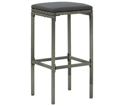 5-Daļīgs Dārza Bāra Mēbeļu Komplekts, Matrači, Pe Rotangpalma Vidaxl