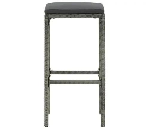 5-Daļīgs Dārza Bāra Mēbeļu Komplekts, Matrači, Pe Rotangpalma Vidaxl