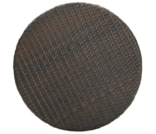 Sodo Baro Baldų Komplektas, 3 Dalių, Rudas, Poliratanas