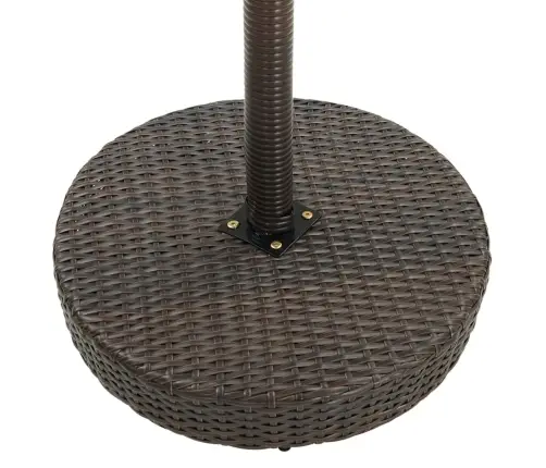 Sodo Baro Baldų Komplektas, 3 Dalių, Rudas, Poliratanas