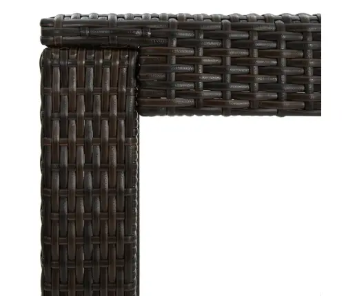 3-Daļīgs Dārza Bāra Mēbeļu Komplekts, Matrači, Pe Rotangpalma Vidaxl