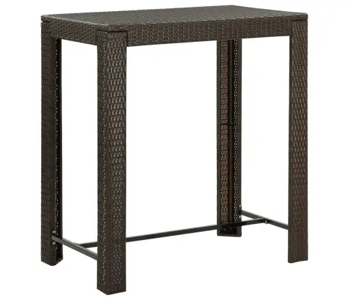 7-Daļīgs Dārza Bāra Mēbeļu Komplekts, Matrači, Pe Rotangpalma Vidaxl