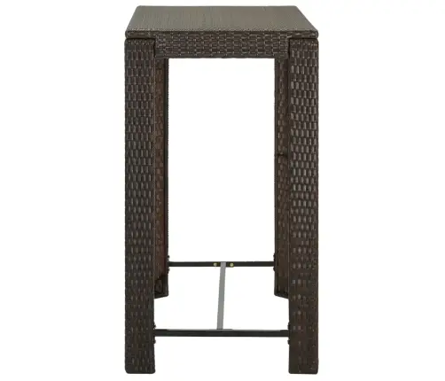 7-Daļīgs Dārza Bāra Mēbeļu Komplekts, Matrači, Pe Rotangpalma Vidaxl