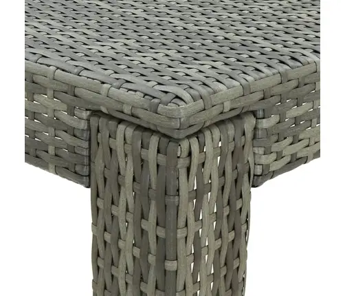 Lauko Komplektas Su Pagalvėlėmis, 3 Dalių, Pilkas, Poliratanas