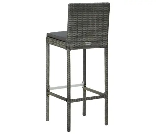 9-Daļīgs Dārza Mēbeļu Komplekts Ar Matračiem, Pe Rotangpalma Vidaxl