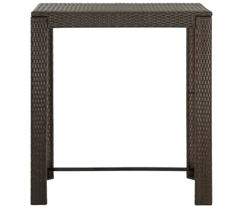 5-Daļīgs Āra Bāra Mēbeļu Komplekts, Roku Balsts, Pe Rotangpalma Vidaxl