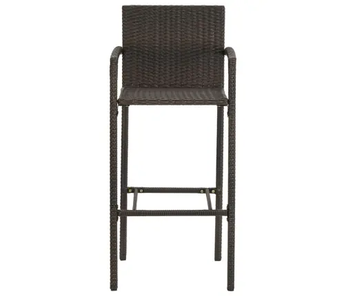 Lauko Komplektas Su Porankiais, 7 Dalių, Rudas, Poliratanas