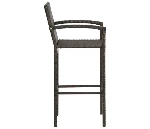 Lauko Komplektas Su Porankiais, 7 Dalių, Rudas, Poliratanas