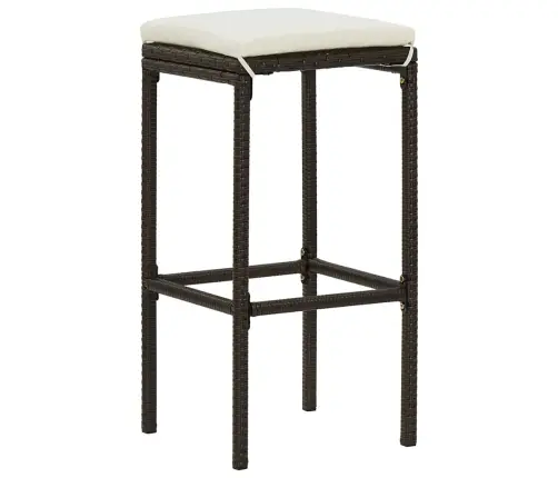 7-Daļīgs Dārza Mēbeļu Komplekts Ar Matračiem, Pe Rotangpalma Vidaxl