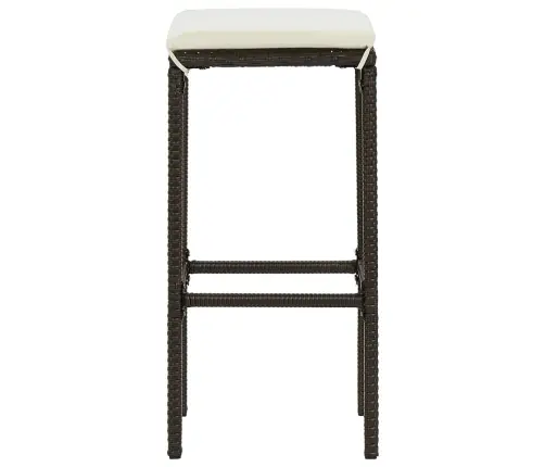 7-Daļīgs Dārza Mēbeļu Komplekts Ar Matračiem, Pe Rotangpalma Vidaxl