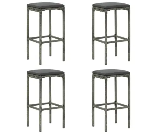 9-Daļīgs Dārza Mēbeļu Komplekts Ar Matračiem, Pe Rotangpalma Vidaxl