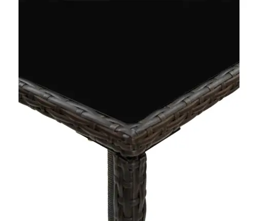 3-Daļīgs Dārza Bāra Mēbeļu Komplekts, Brūna Pe Rotangpalma Vidaxl