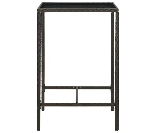 3-Daļīgs Dārza Bāra Mēbeļu Komplekts, Brūna Pe Rotangpalma Vidaxl