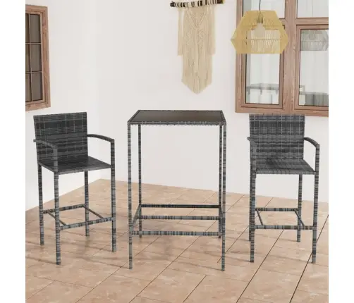 3-Osaline Aia Baarikomplekt, Polürotang, Hall