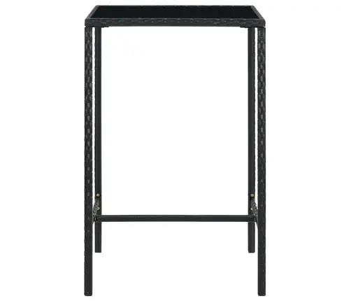 5-Osaline Aiabaari Komplekt, Polürotang, Must