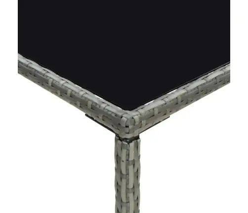 5-Daļīgs Dārza Bāra Mēbeļu Komplekts, Pelēka Pe Rotangpalma Vidaxl