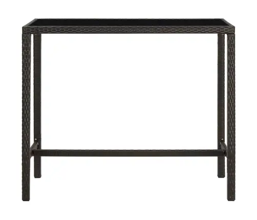 5-Daļīgs Dārza Bāra Mēbeļu Komplekts, Brūna Pe Rotangpalma Vidaxl