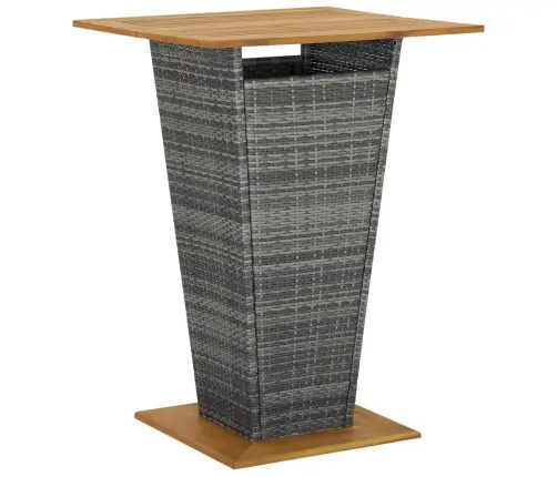 Sodo Komplektas Su Pagalvėlėmis, 5 Dalių, Pilkas, Poliratanas